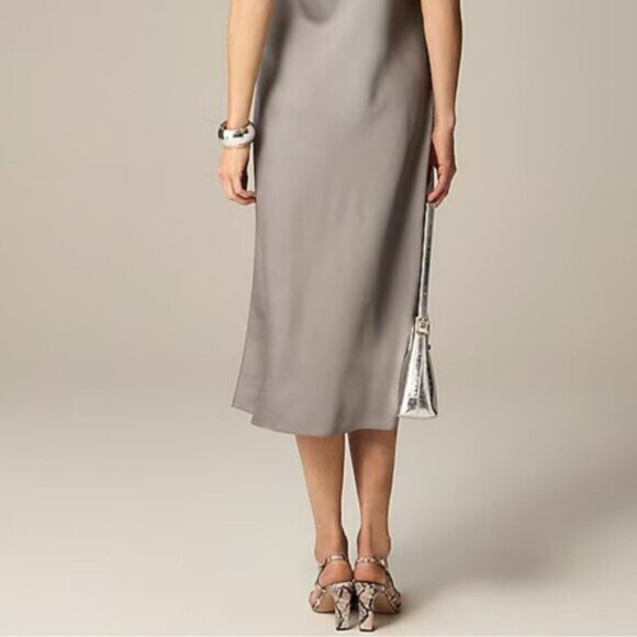 J.Crew Gwyneth slip dress in luster charmeuse - Picture 4 of 16